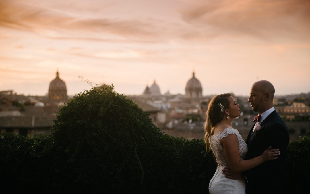 An intimate wedding in Rome: Sara and Shane