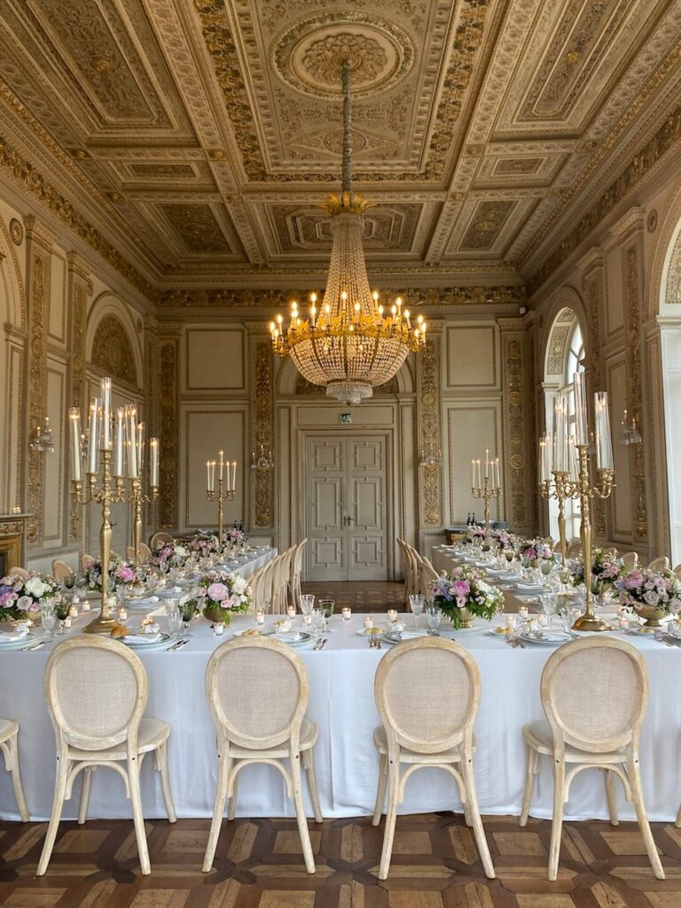 Dinner in the music room